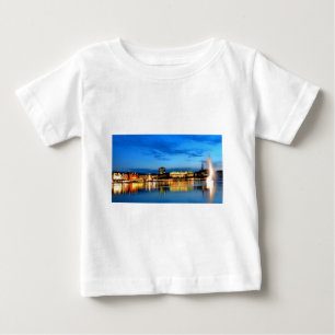Hamburg Harbour Hafen Deutschland Alster Night Baby T-Shirt