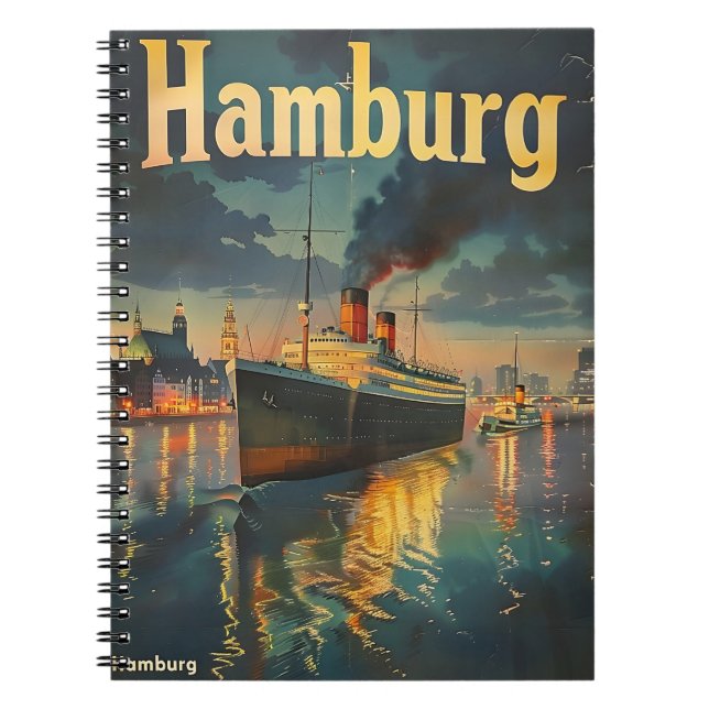 Hamburg Harbour Notebook (Front)