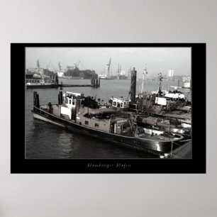 Hamburg harbour poster