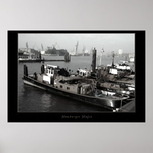 Hamburg harbour poster (Front)