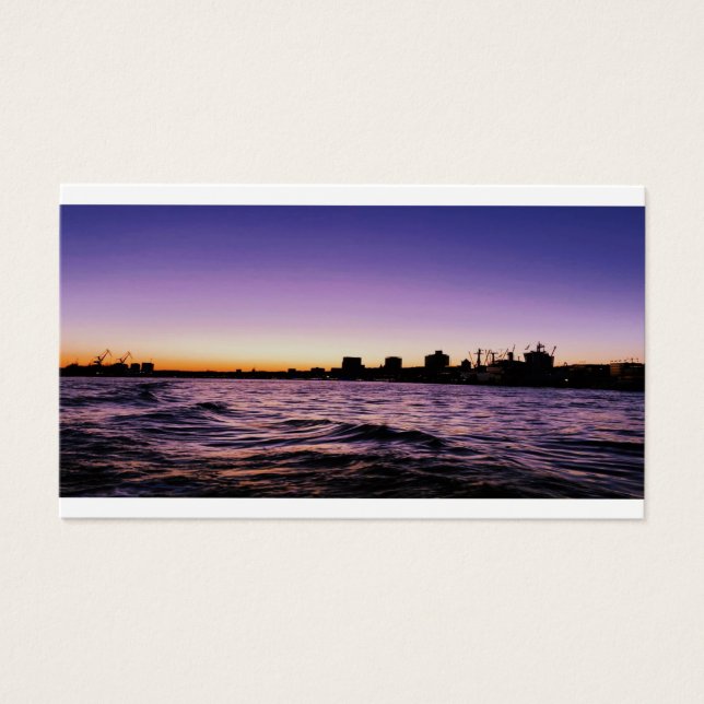 Hamburg Harbour Silhouette Sunset (Front)