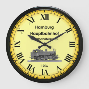 Hamburg Hbf Station ~ Germany ~ 1906 ~ Large Clock
