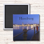 Hamburg Inner Alster Blue Hour Magnet<br><div class="desc">Hamburg - Germany at the Inner Alster - Blue Hour Magnet with Hamburg</div>