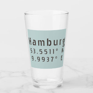 Hamburg Latitude Longitude Glass