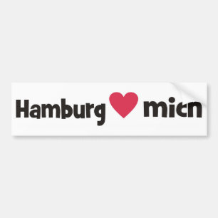 Hamburg loves me bumper sticker
