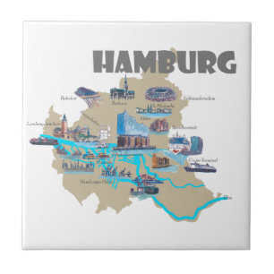Hamburg Map Overview Tile