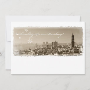 Hamburg Michel, Christmas greetings from Hamburg,  Holiday Card