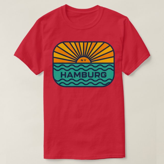 Hamburg New York Buffalo NY Lake Erie WNY T-Shirt (Design Front)
