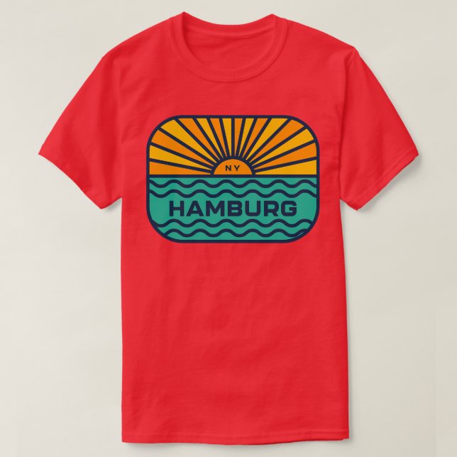 Hamburg New York Buffalo NY Lake Erie WNY T-Shirt (Design Front)