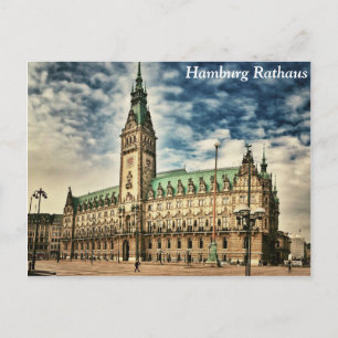 Hamburg Rathaus, Germany Postcard
