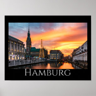 Hamburg Scenic Waterfront Poster
