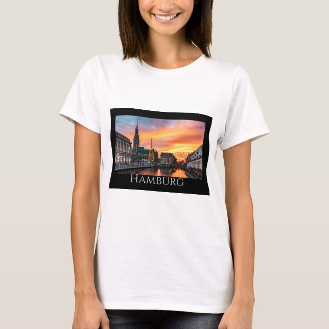Hamburg Scenic Waterfront T-Shirt (Front)