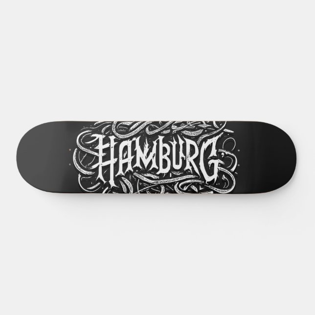 Hamburg Skateboard Deck - Heavy Metal Music (Horz)