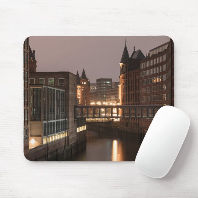 Hamburg Speicherstadt Mouse Mat (With Mouse)