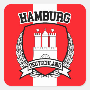 Hamburg Square Sticker
