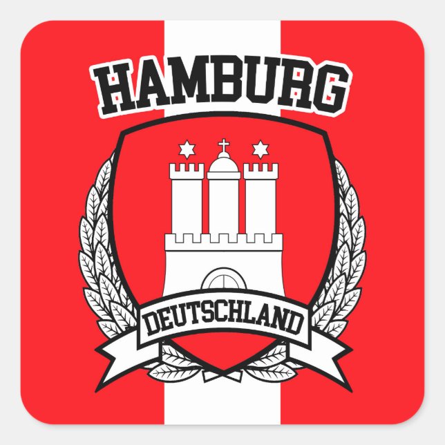 Hamburg Square Sticker (Front)