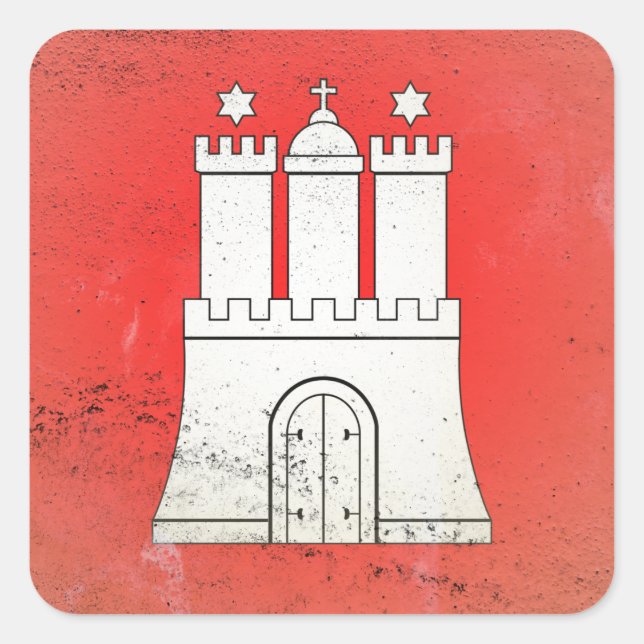 Hamburg Square Sticker (Front)