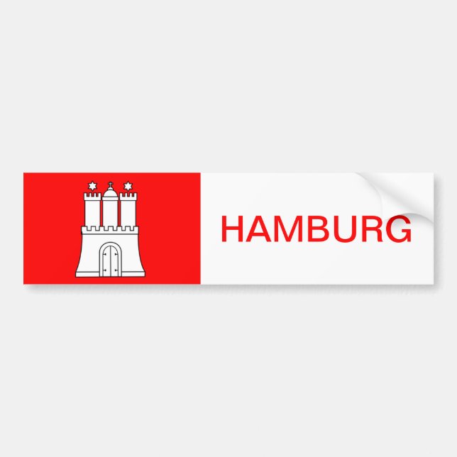 Hamburg Sticker Sticker Harbor Autosticker Auto (Front)