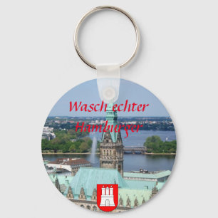 Hamburg Townhall Key Ring