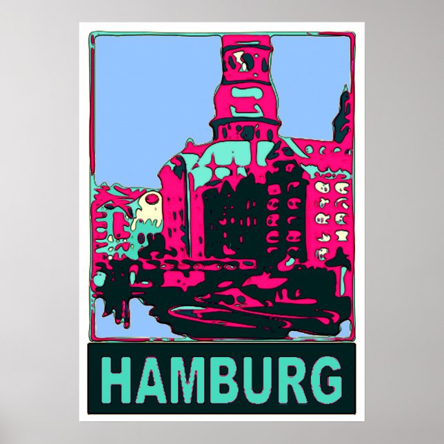 Hamburg Travel Poster (Front)