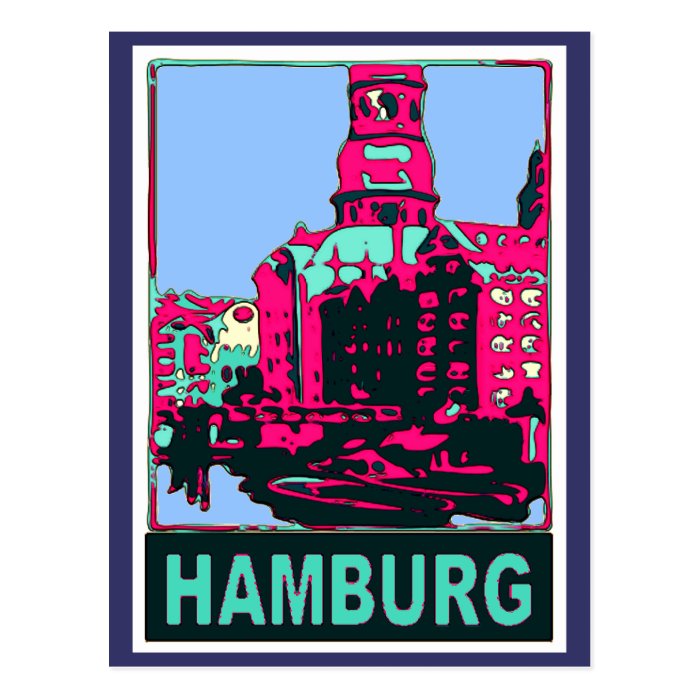  Hamburg  Travel Poster  Postcard Zazzle