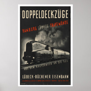 Hamburg Travemunde Lubeck Germany Vintage Travel Poster