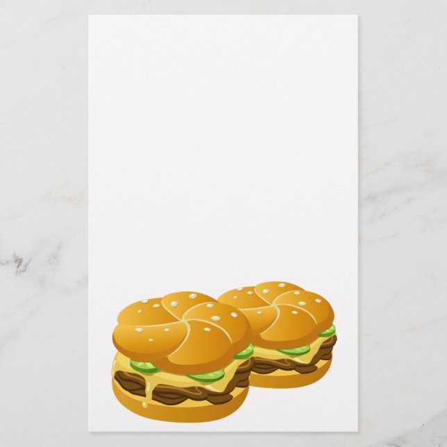 Hamburger-2 Stationery (Front)