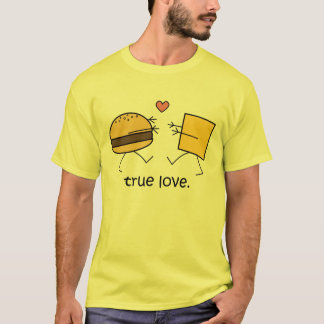 Hamburger and Cheese "True Love" Shirt (Light)