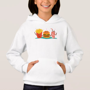 Hamburger and French Fries Best Friend