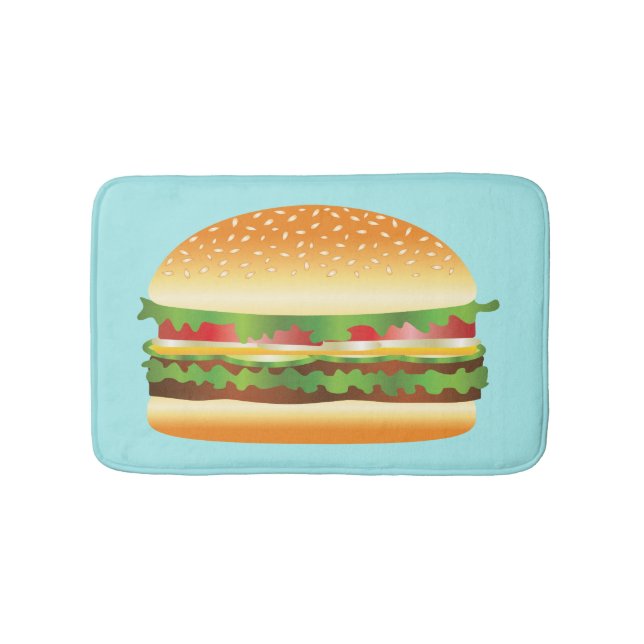 Hamburger Bath Mat (Front)