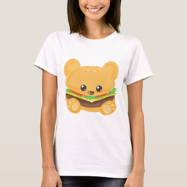 Hamburger Bear T-Shirt (Front)