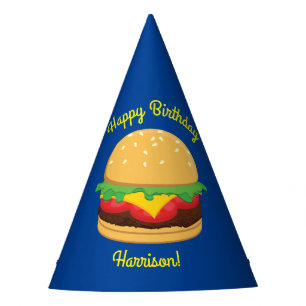 Hamburger Birthday Party Burger Hat