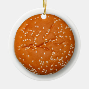 Hamburger Bun Ceramic Tree Decoration