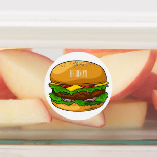 Hamburger cartoon illustration