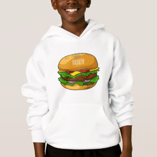 Hamburger cartoon illustration