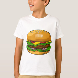 Hamburger cartoon illustration T-Shirt
