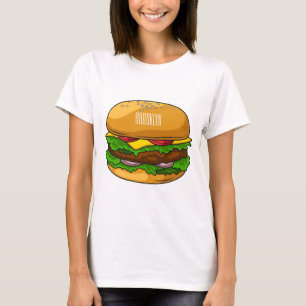 Hamburger cartoon illustration T-Shirt