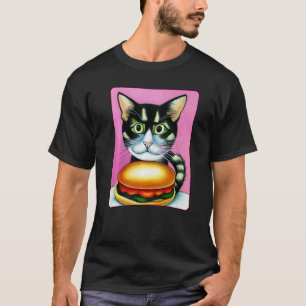 Hamburger Cat Catburger Burger Purr Meow Cat 2 T-Shirt