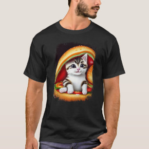 Hamburger Cat Catburger Burger Purr Meow Cat 3 T-Shirt