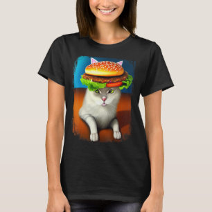 Hamburger Cat Catburger Burger Purr Meow Cat 4 T-Shirt