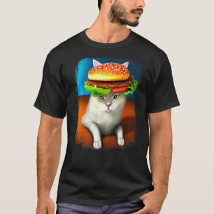 Hamburger Cat Catburger Burger Purr Meow Cat 4 T-Shirt