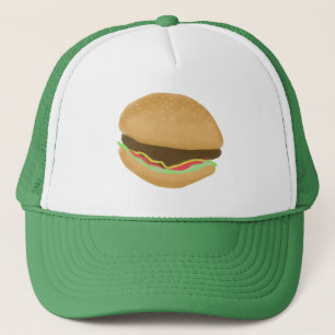 Hamburger Cheeseburger Burger Art Trucker Hat