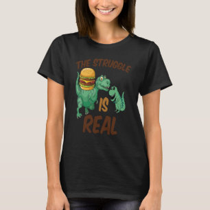 Hamburger cheeseburger fast food food bun burger T-Shirt