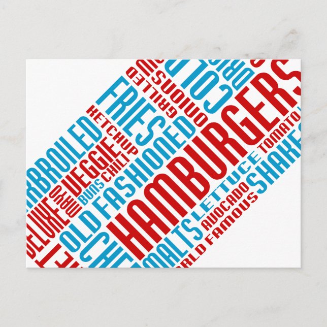 hamburger chitChat Postcard (Front)
