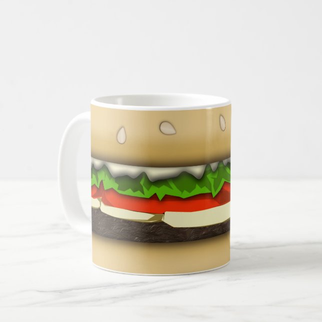 Hamburger Coffee Mug (Front Left)