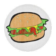 Hamburger Cutting Board
