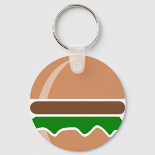 hamburger fast food a sandwich key ring