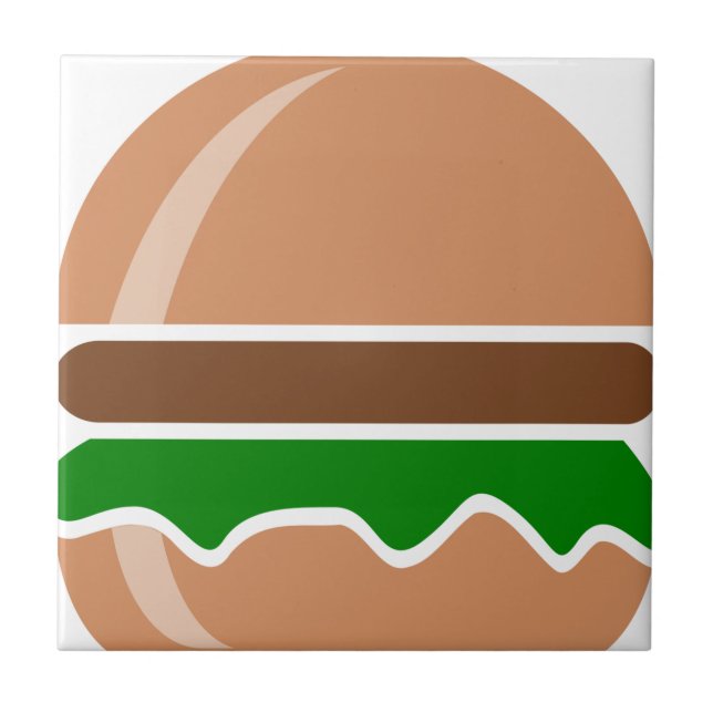 hamburger fast food a sandwich tile (Front)