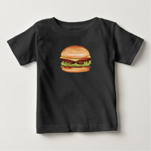 Hamburger Fast Food Illustration Baby T-Shirt