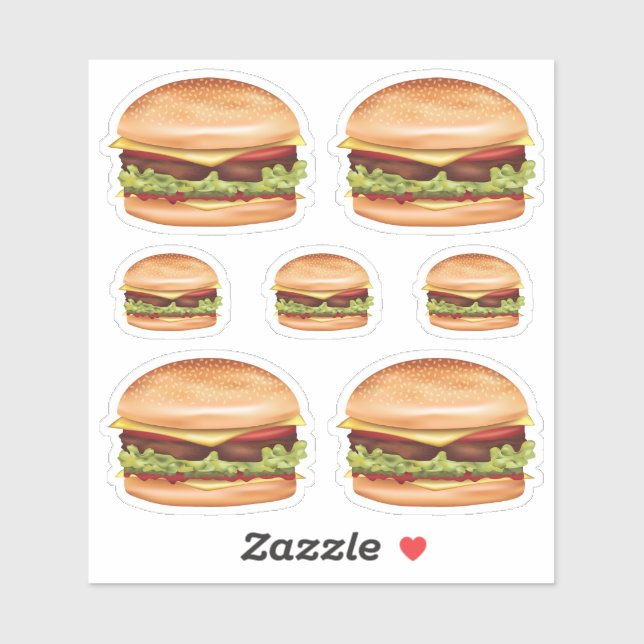 Hamburger Fast Food Illustrations (Sheet)